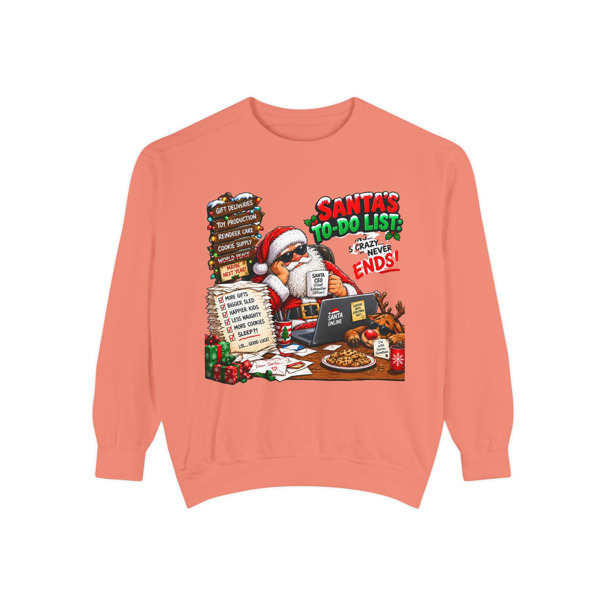 Santa’s To-Do List Christmas Sweatshirt