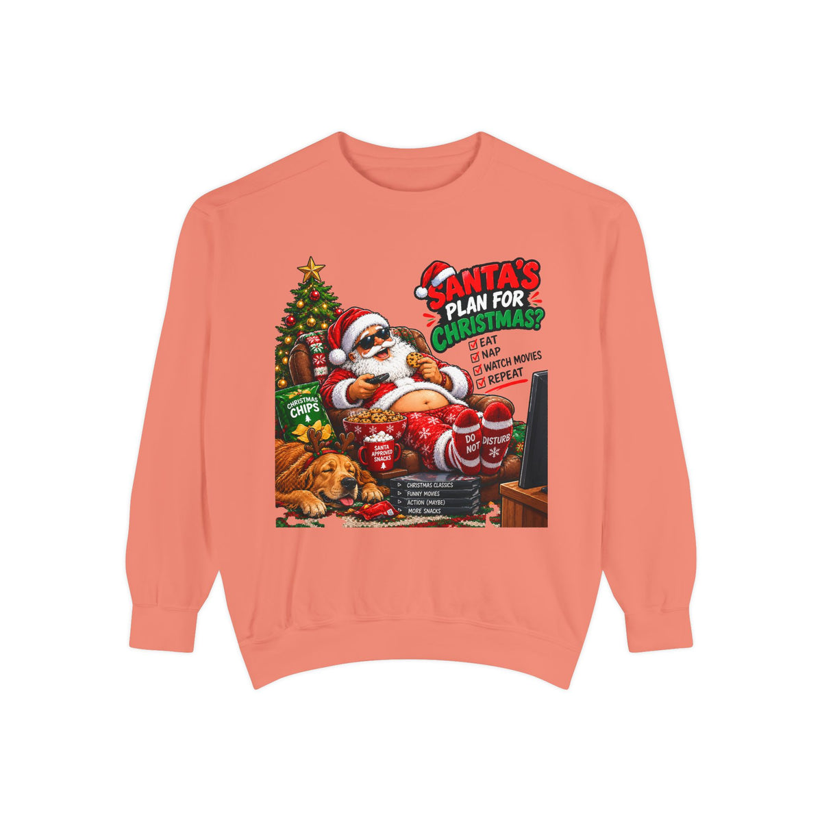 Santa’s Plan for Christmas Graphic Sweatshirt