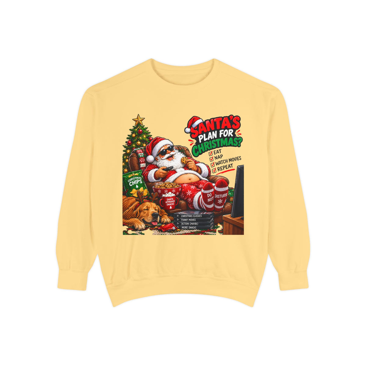Santa’s Plan for Christmas Graphic Sweatshirt