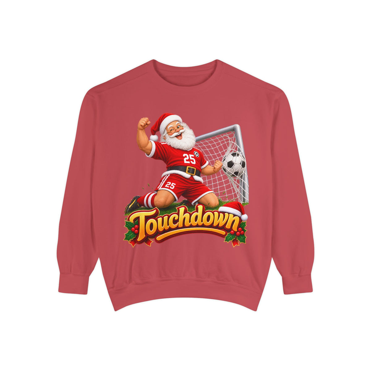 Christmas Santa Touchdown Football Sweatshirt