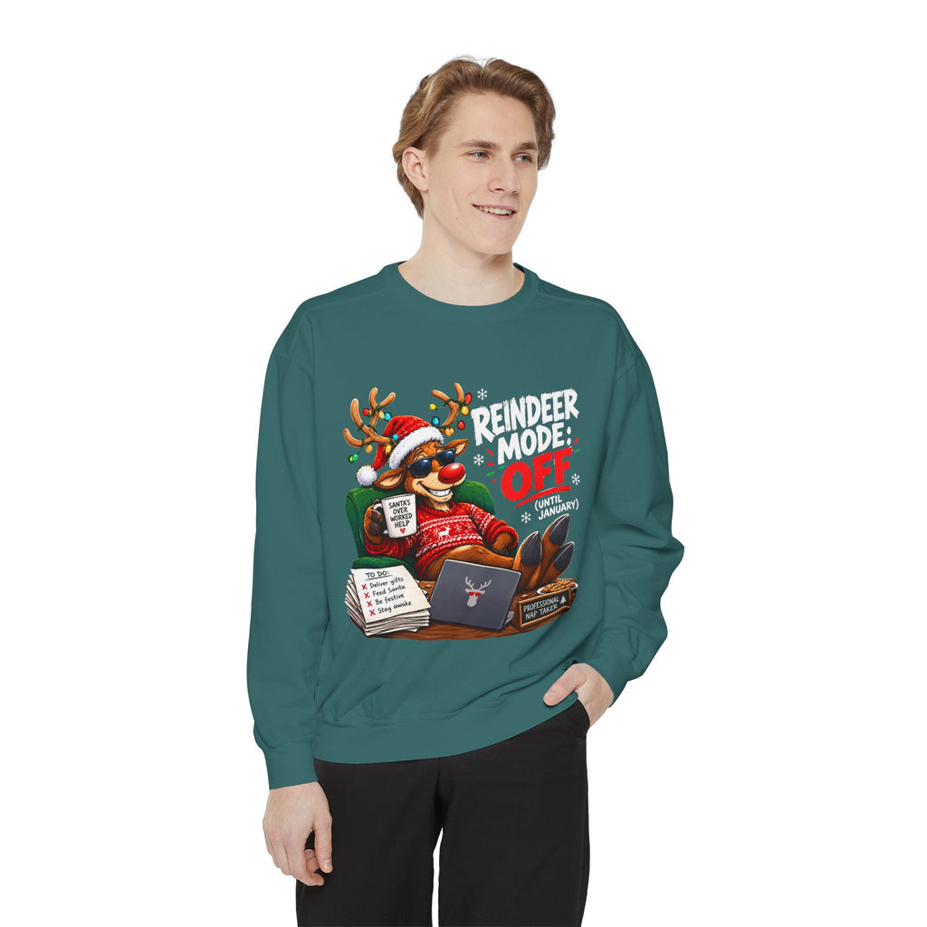 Christmas Reindeer OFF Holiday Sweatshirt