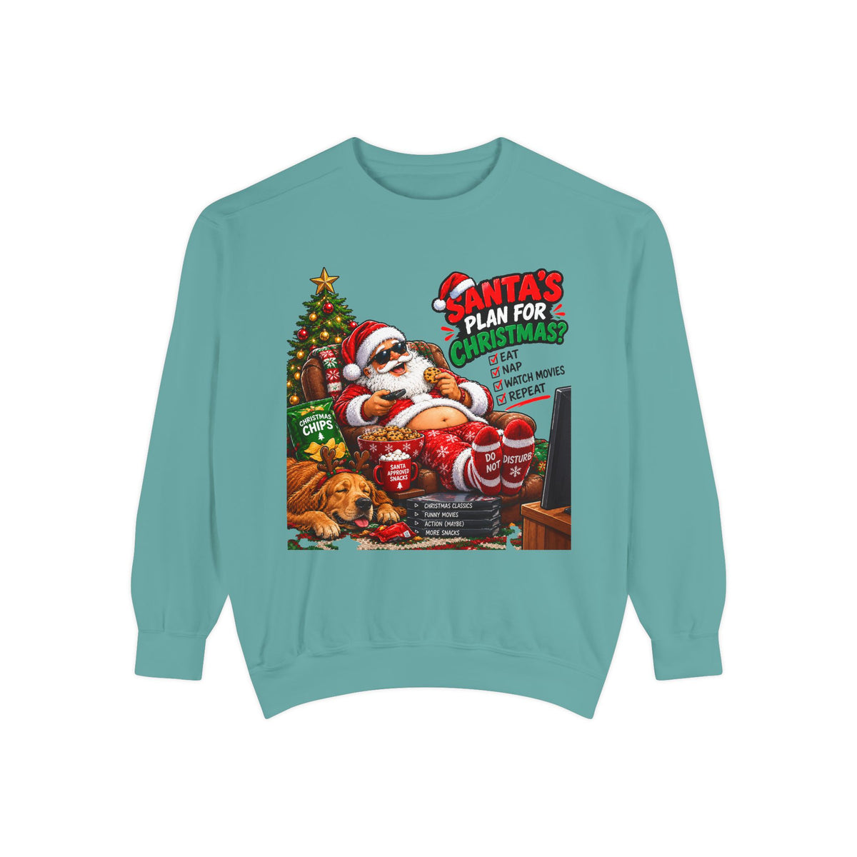 Santa’s Plan for Christmas Graphic Sweatshirt