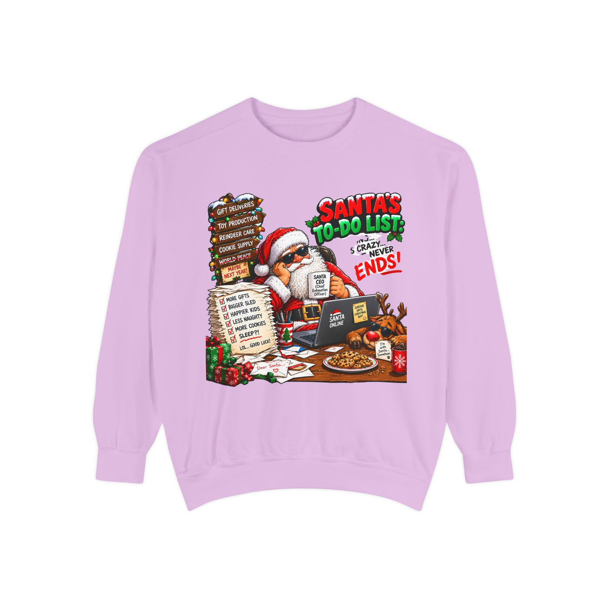 Santa’s To-Do List Christmas Sweatshirt