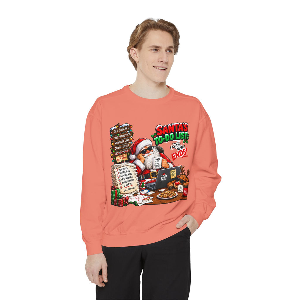 Santa’s To-Do List Christmas Sweatshirt