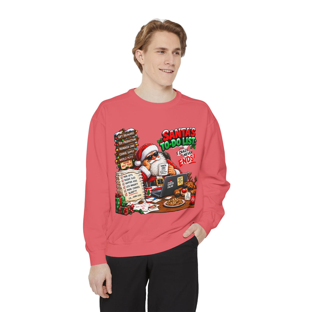 Santa’s To-Do List Christmas Sweatshirt