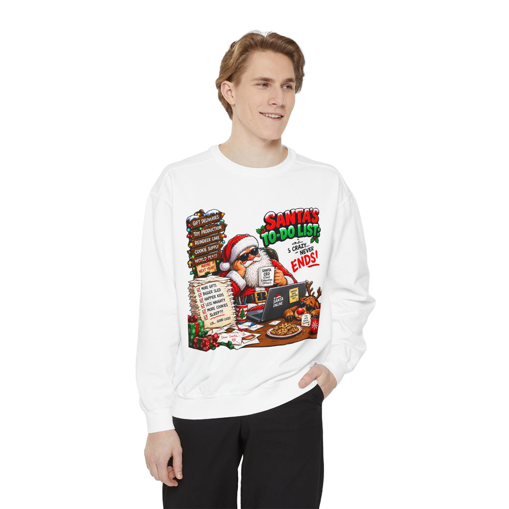 Santa’s To-Do List Christmas Sweatshirt