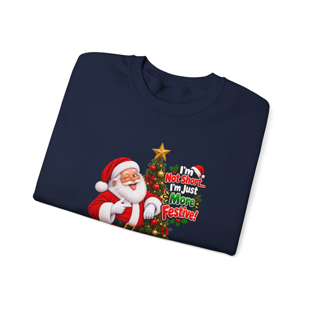 Santa Christmas Tree Crewneck Sweatshirt