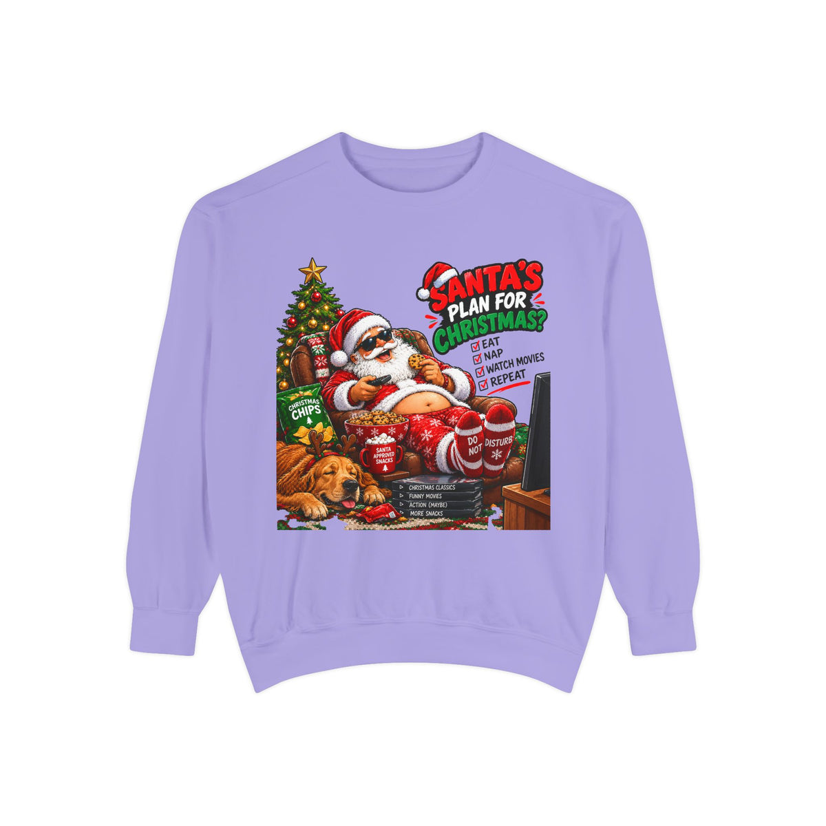 Santa’s Plan for Christmas Graphic Sweatshirt