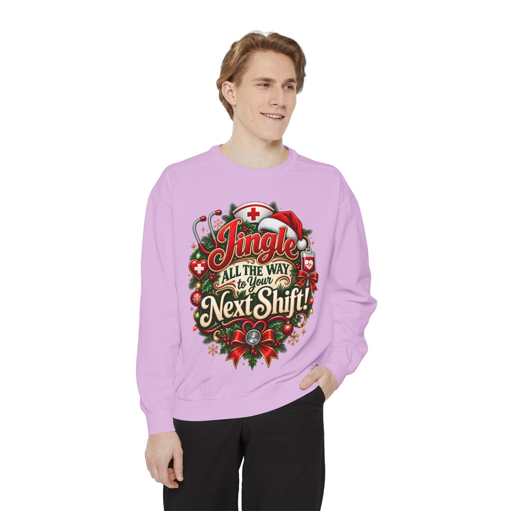 Jingle All the Way to the Next Shift Christmas Sweatshirt
