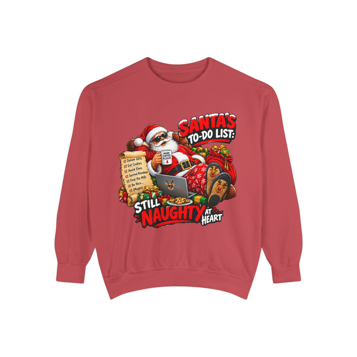 Santa’s To-Do List Still Naughty Christmas Sweatshirt