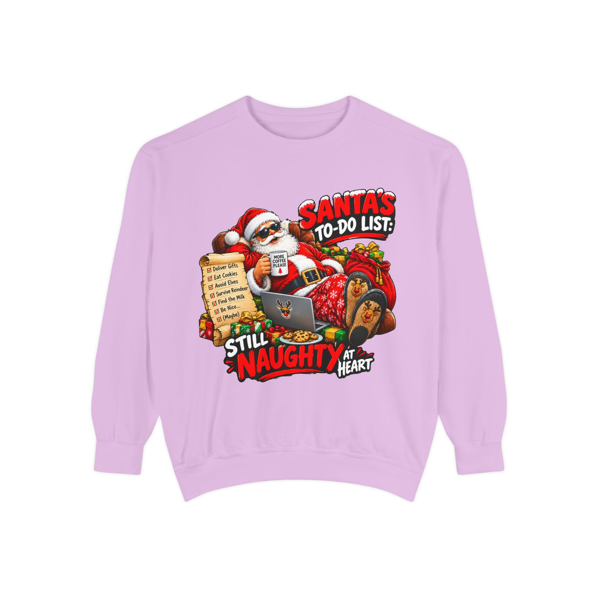 Santa’s To-Do List Still Naughty Christmas Sweatshirt