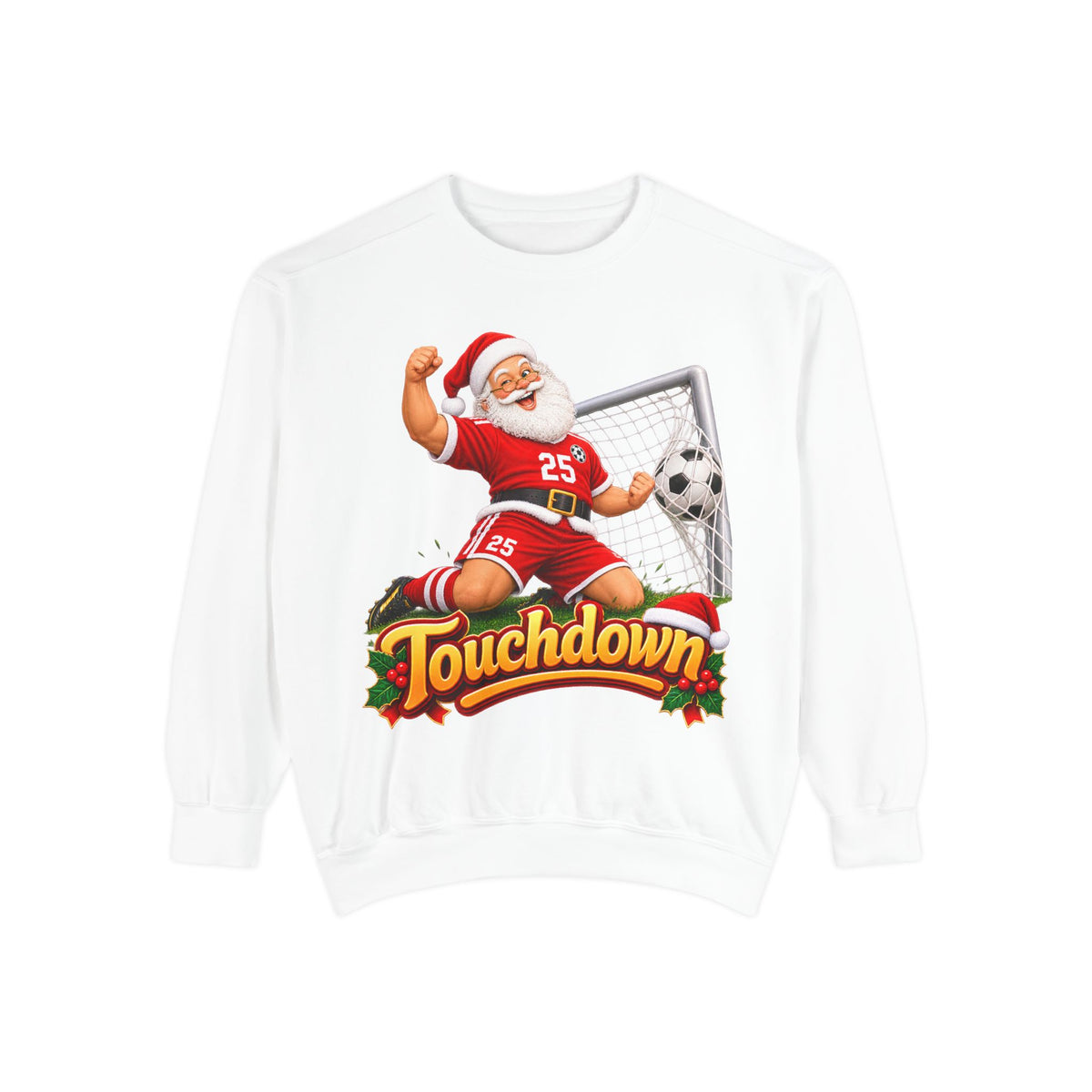Christmas Santa Touchdown Football Sweatshirt