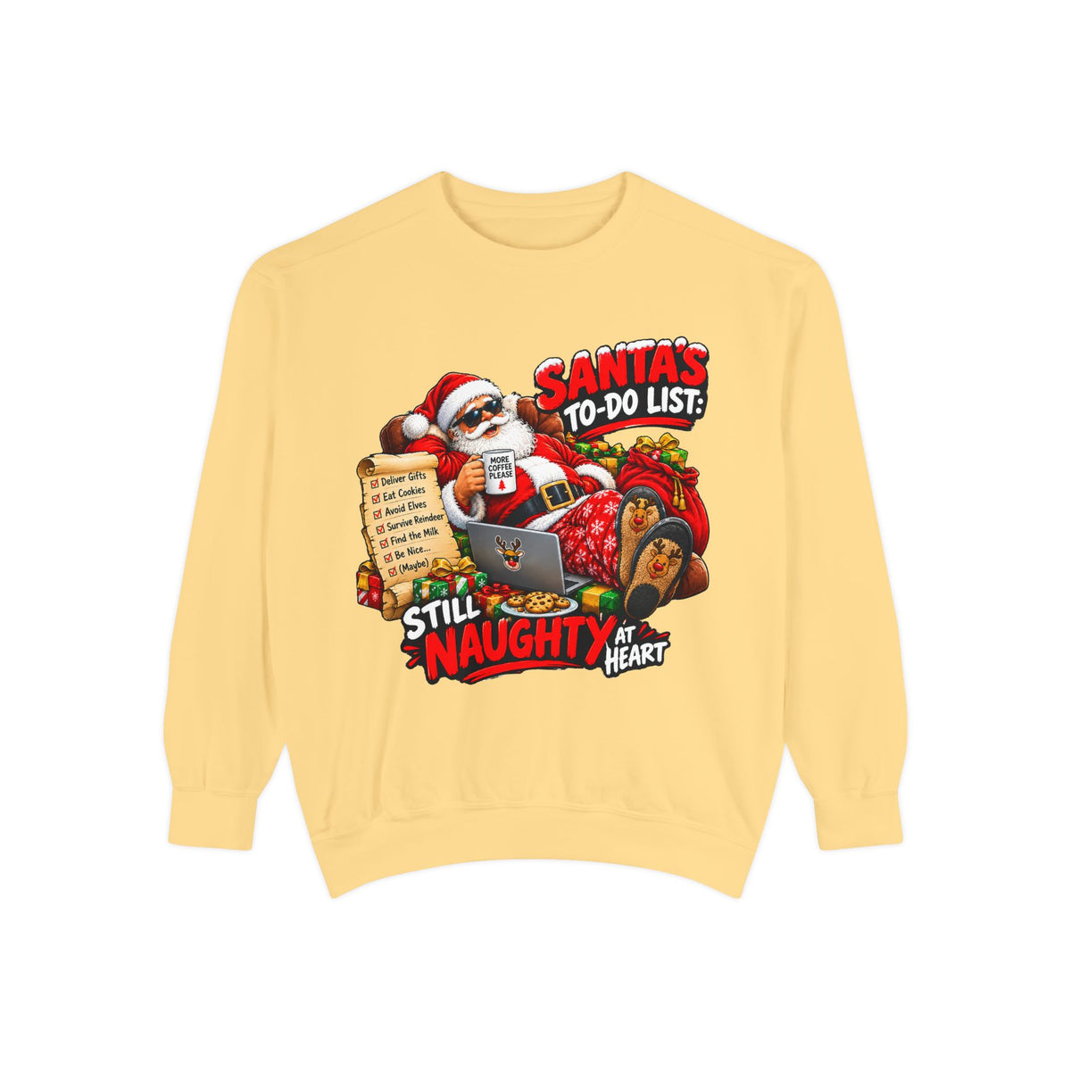 Santa’s To-Do List Still Naughty Christmas Sweatshirt