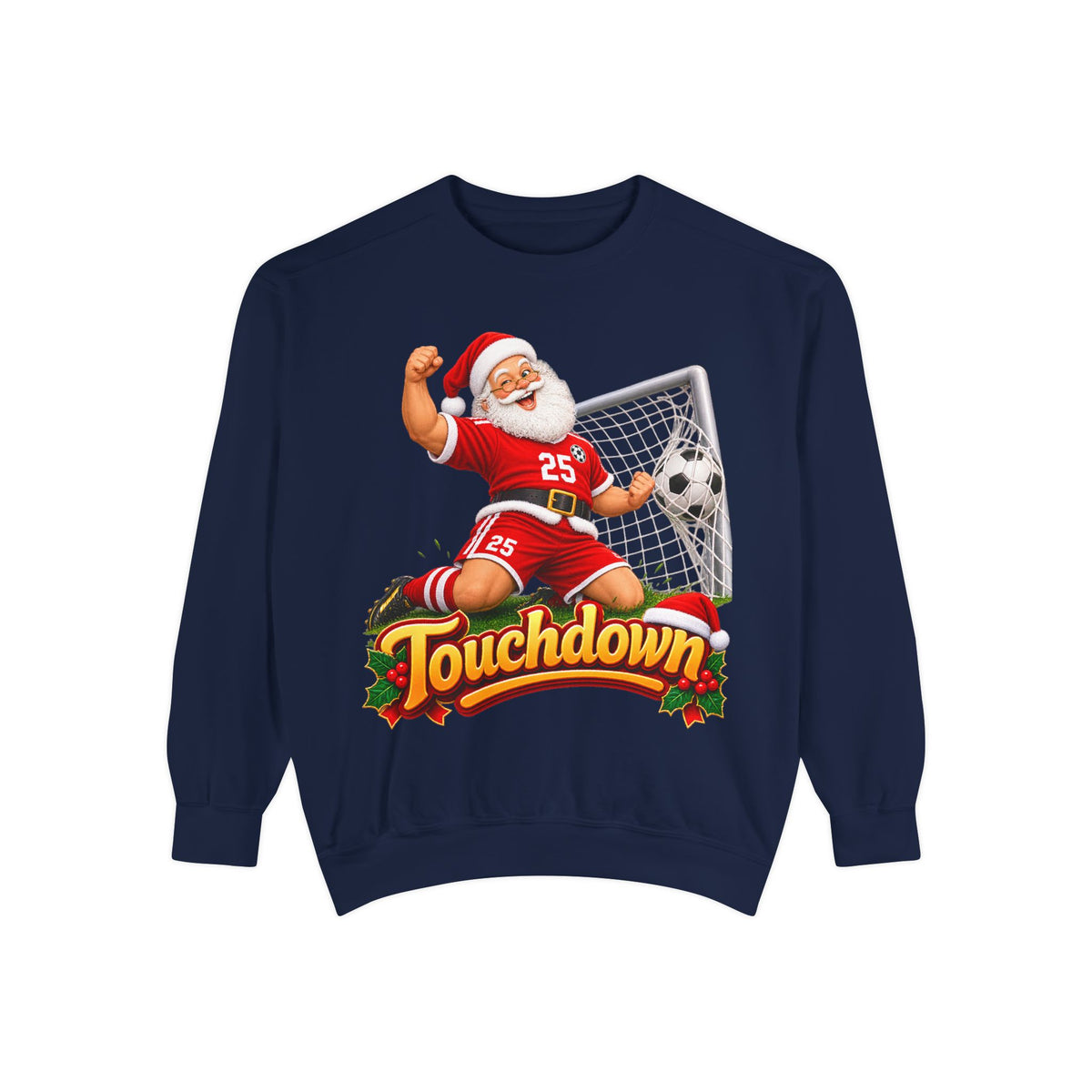 Christmas Santa Touchdown Football Sweatshirt