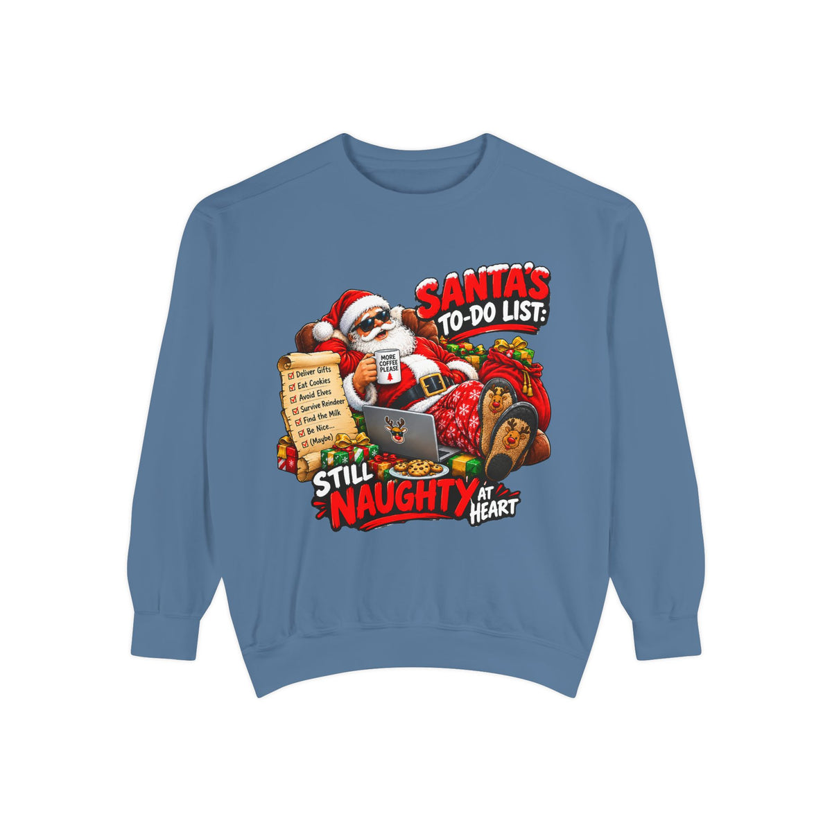 Santa’s To-Do List Still Naughty Christmas Sweatshirt