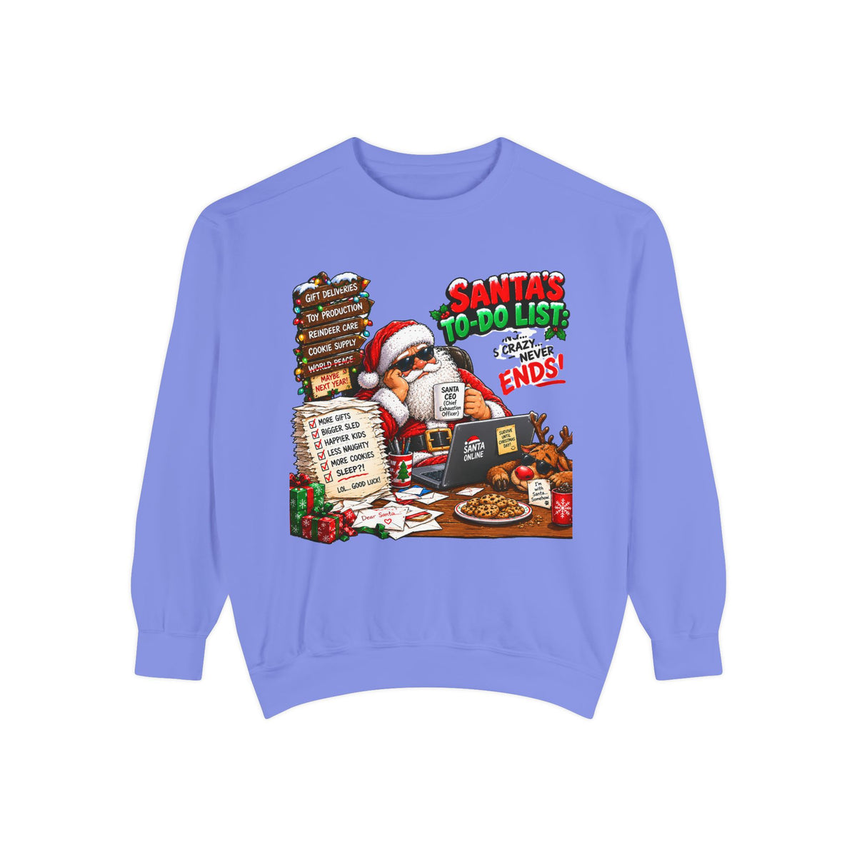 Santa’s To-Do List Christmas Sweatshirt