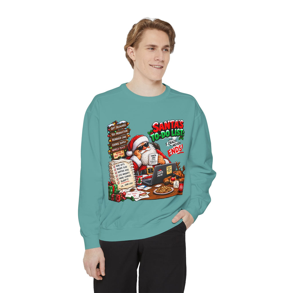 Santa’s To-Do List Christmas Sweatshirt