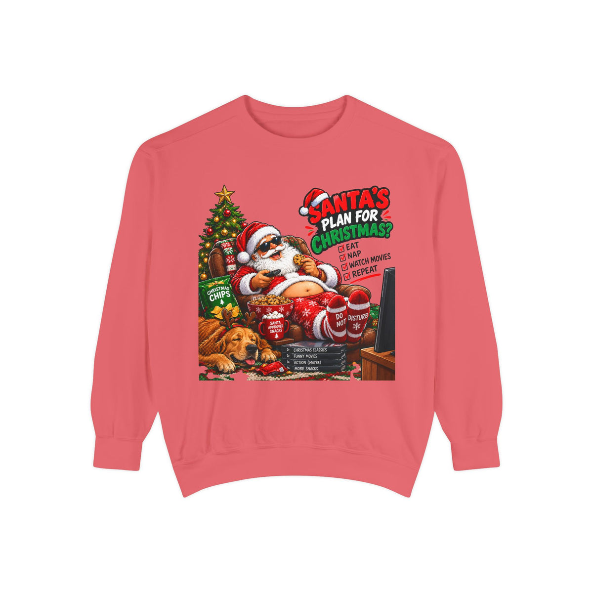 Santa’s Plan for Christmas Graphic Sweatshirt