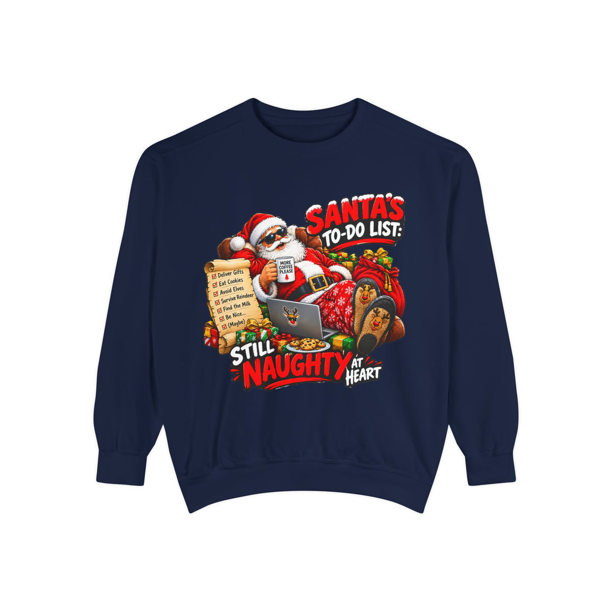 Santa’s To-Do List Still Naughty Christmas Sweatshirt
