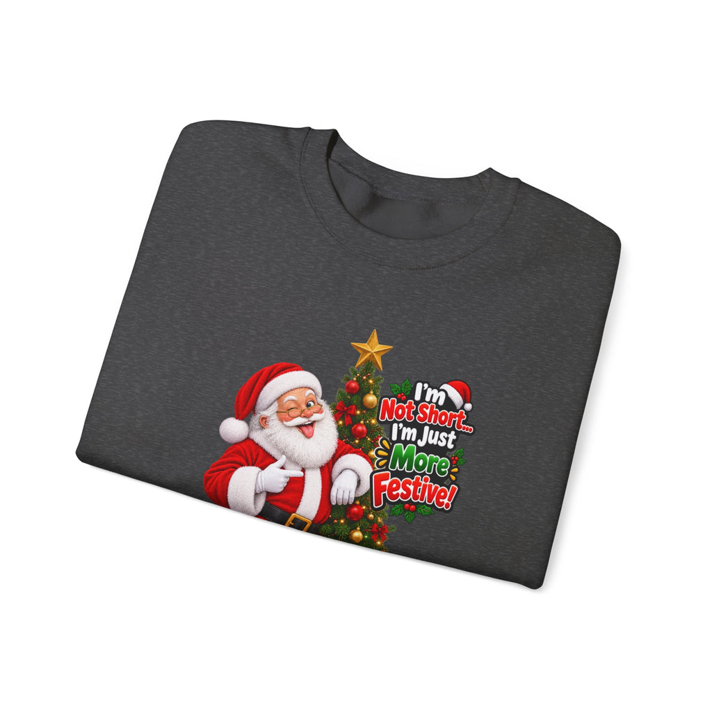Santa Christmas Tree Crewneck Sweatshirt