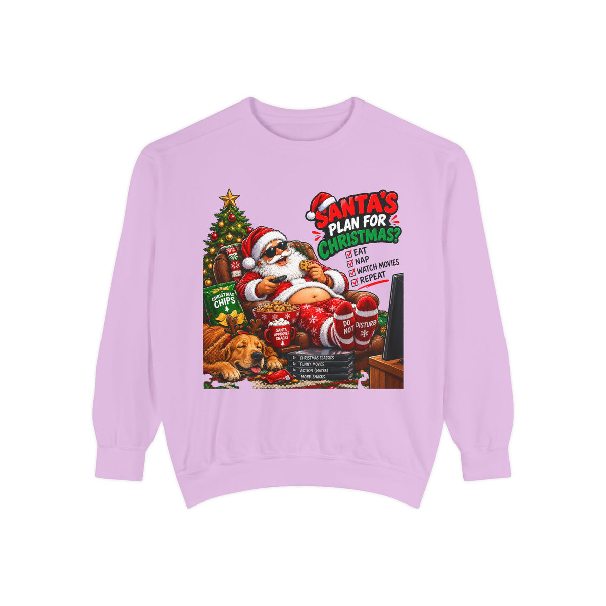 Santa’s Plan for Christmas Graphic Sweatshirt