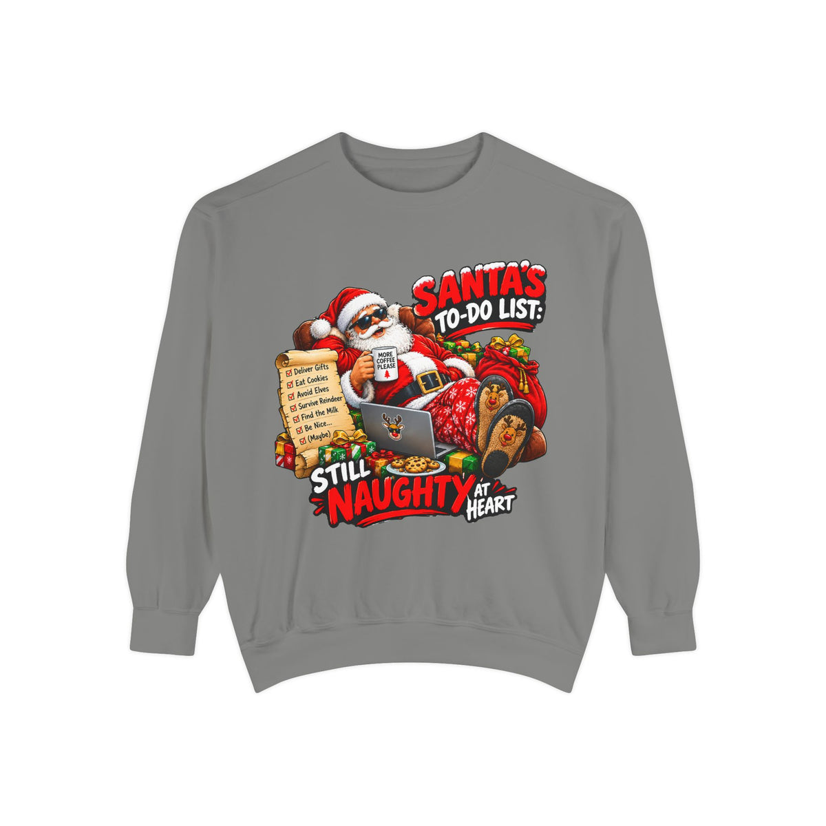 Santa’s To-Do List Still Naughty Christmas Sweatshirt