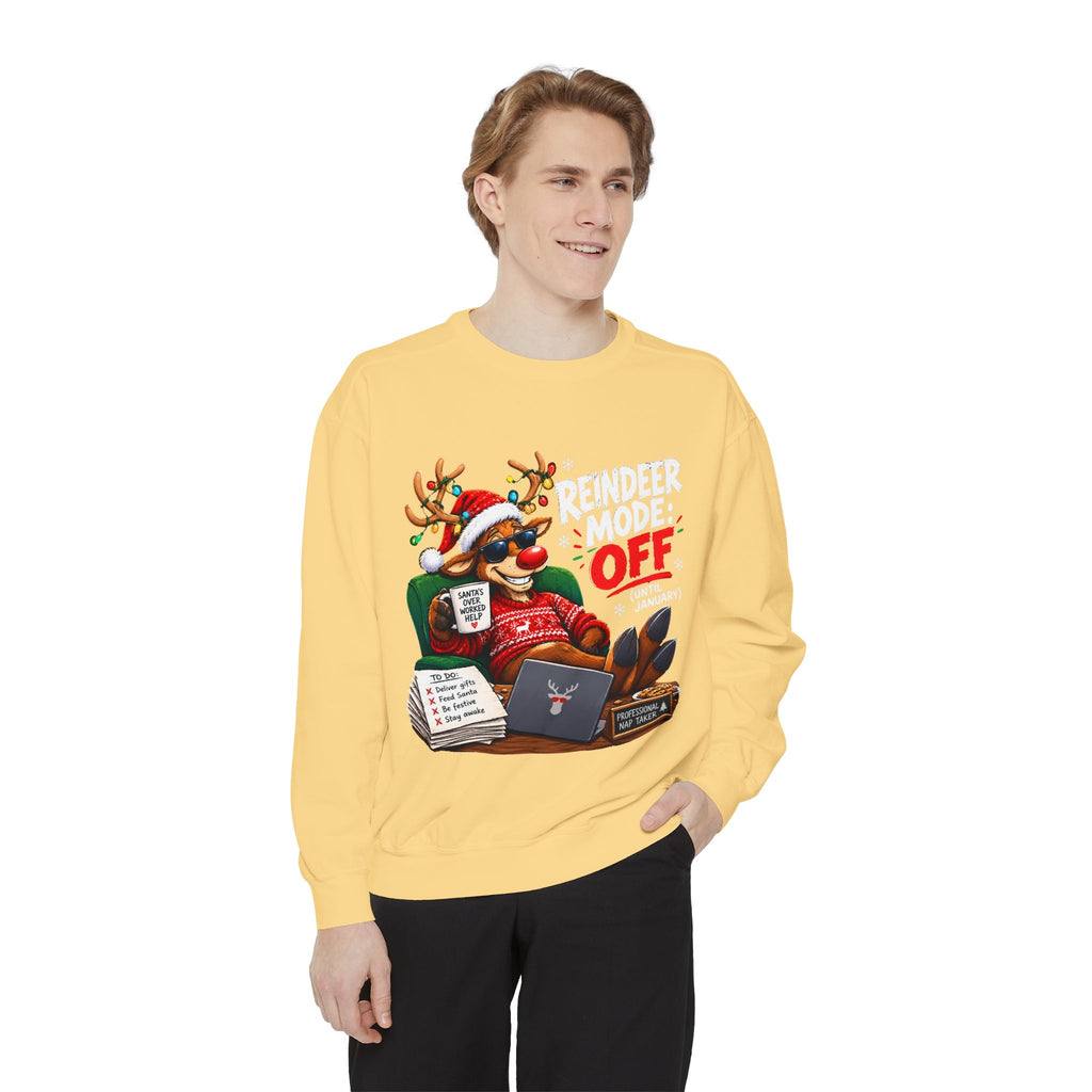 Christmas Reindeer OFF Holiday Sweatshirt