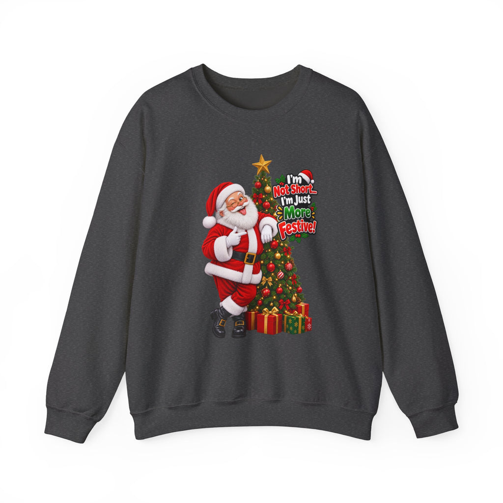 Santa Christmas Tree Crewneck Sweatshirt
