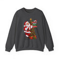 Santa Christmas Tree Crewneck Sweatshirt