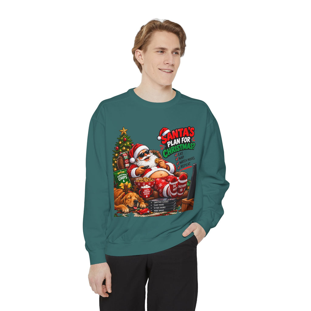 Santa’s Plan for Christmas Graphic Sweatshirt