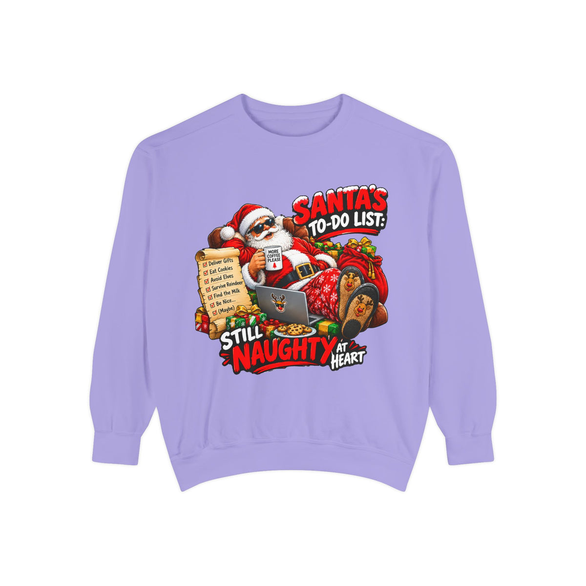 Santa’s To-Do List Still Naughty Christmas Sweatshirt