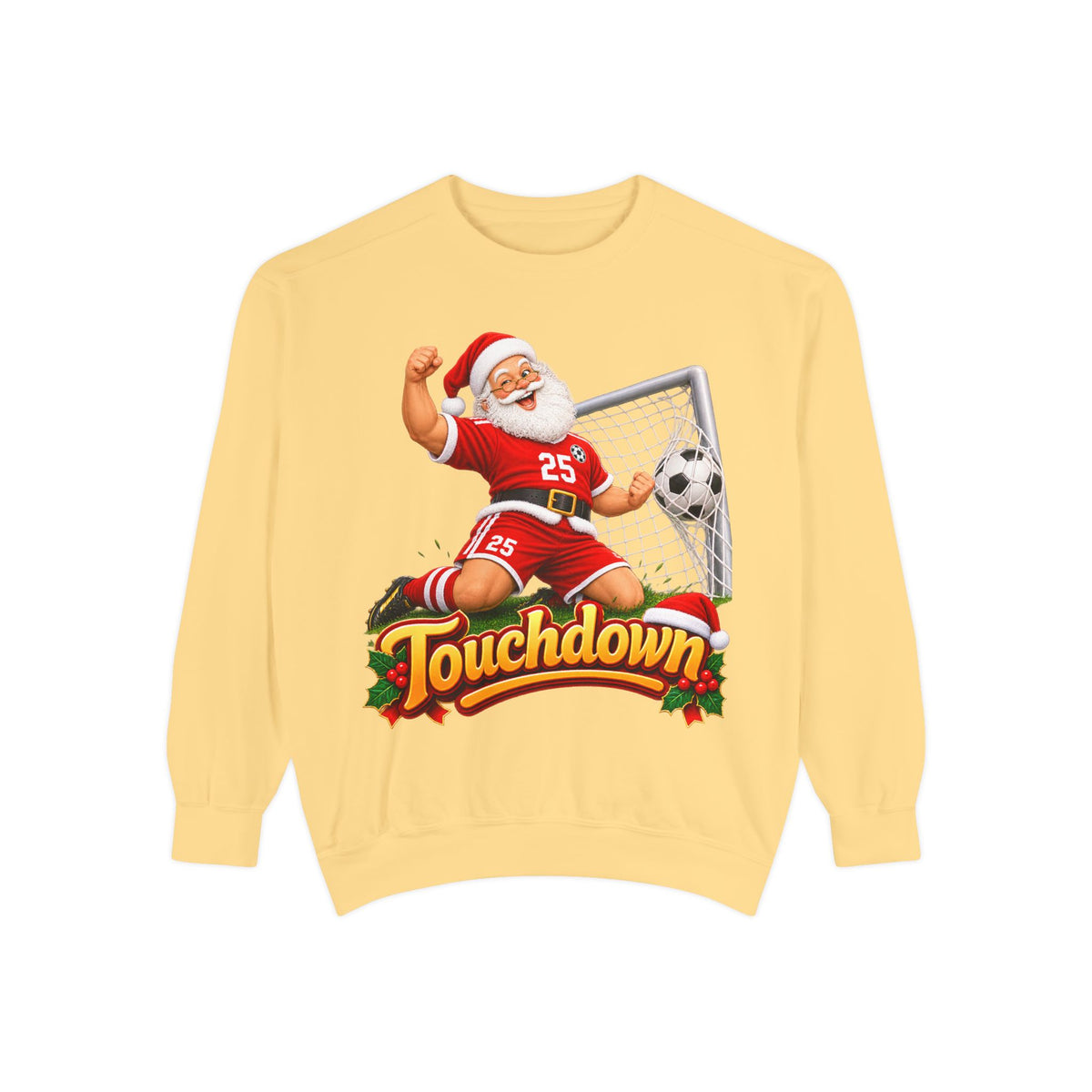 Christmas Santa Touchdown Football Sweatshirt