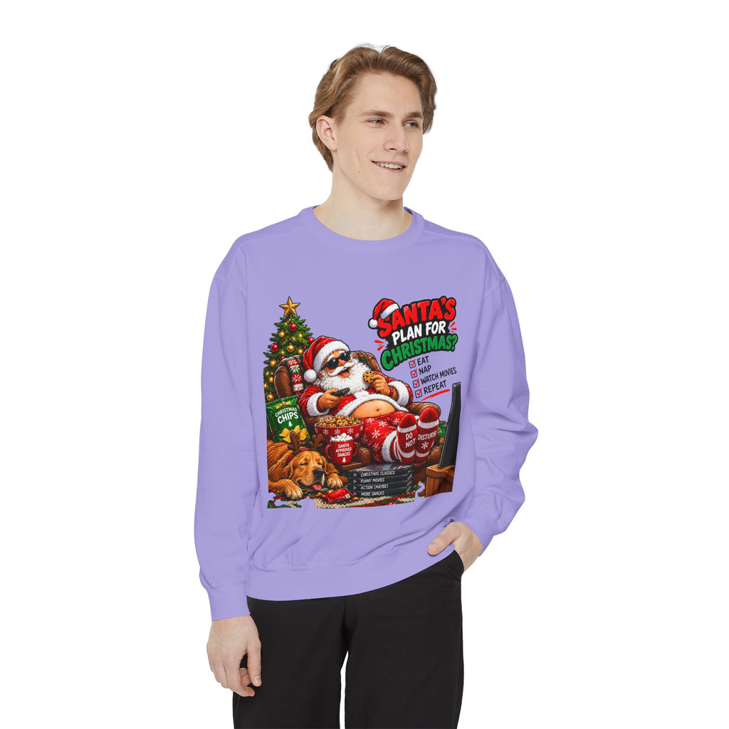 Santa’s Plan for Christmas Graphic Sweatshirt