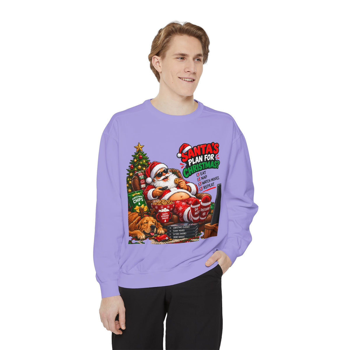 Santa’s Plan for Christmas Graphic Sweatshirt