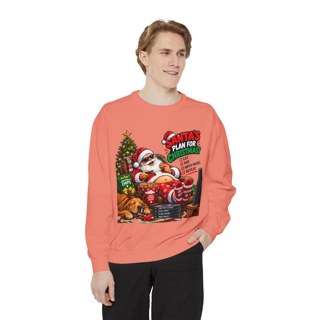 Santa’s Plan for Christmas Graphic Sweatshirt