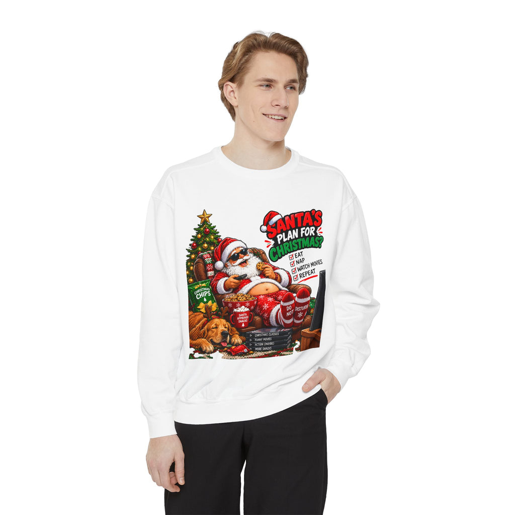 Santa’s Plan for Christmas Graphic Sweatshirt