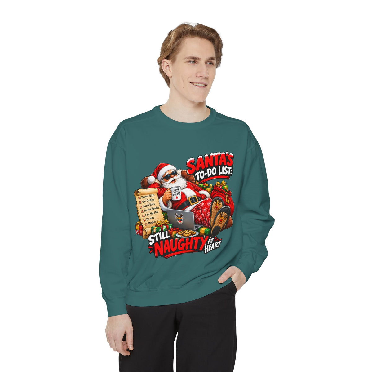 Santa’s To-Do List Still Naughty Christmas Sweatshirt
