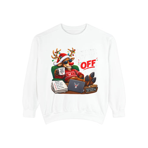 Christmas Reindeer OFF Holiday Sweatshirt