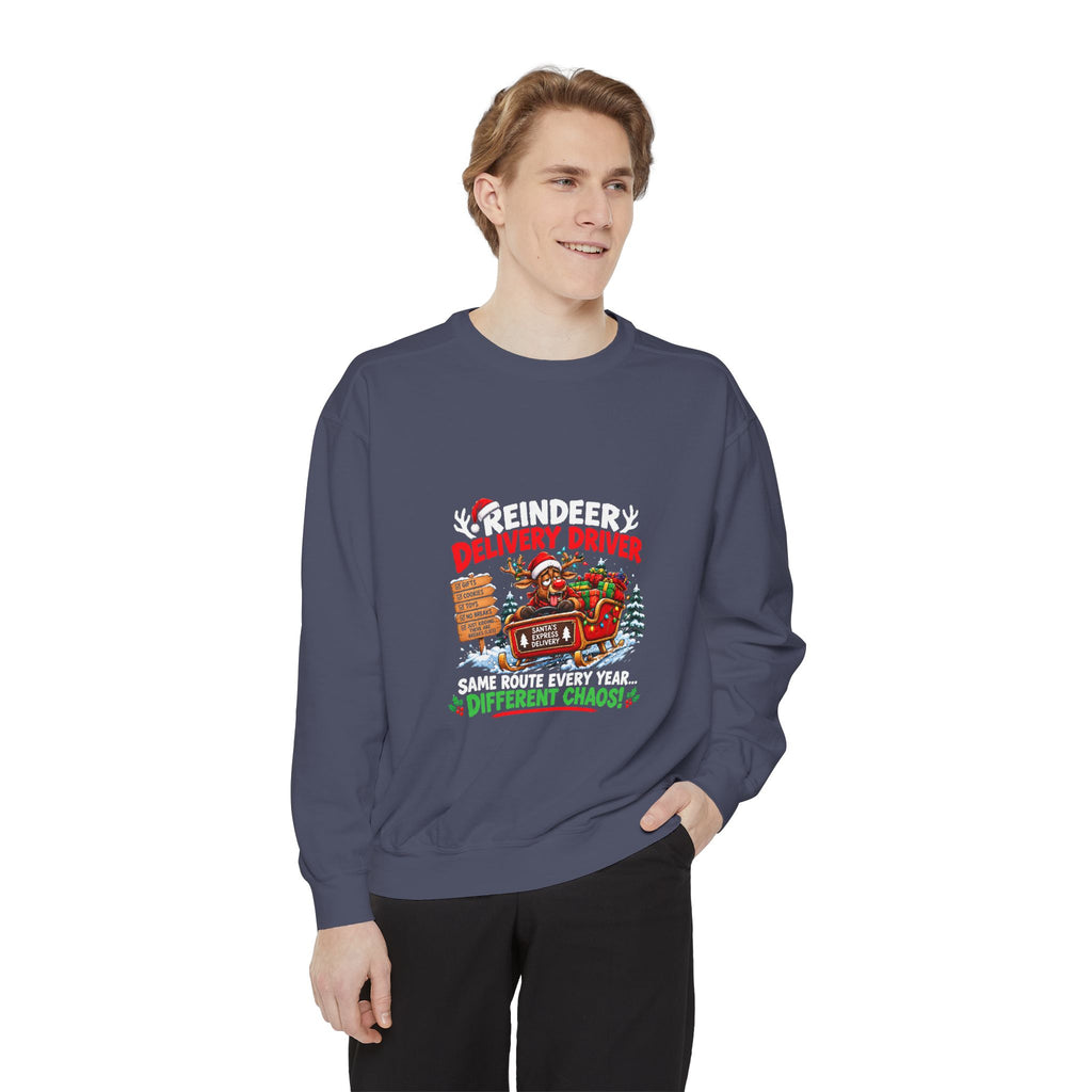 Reindeer Delivery Driver Christmas Sweatshirt