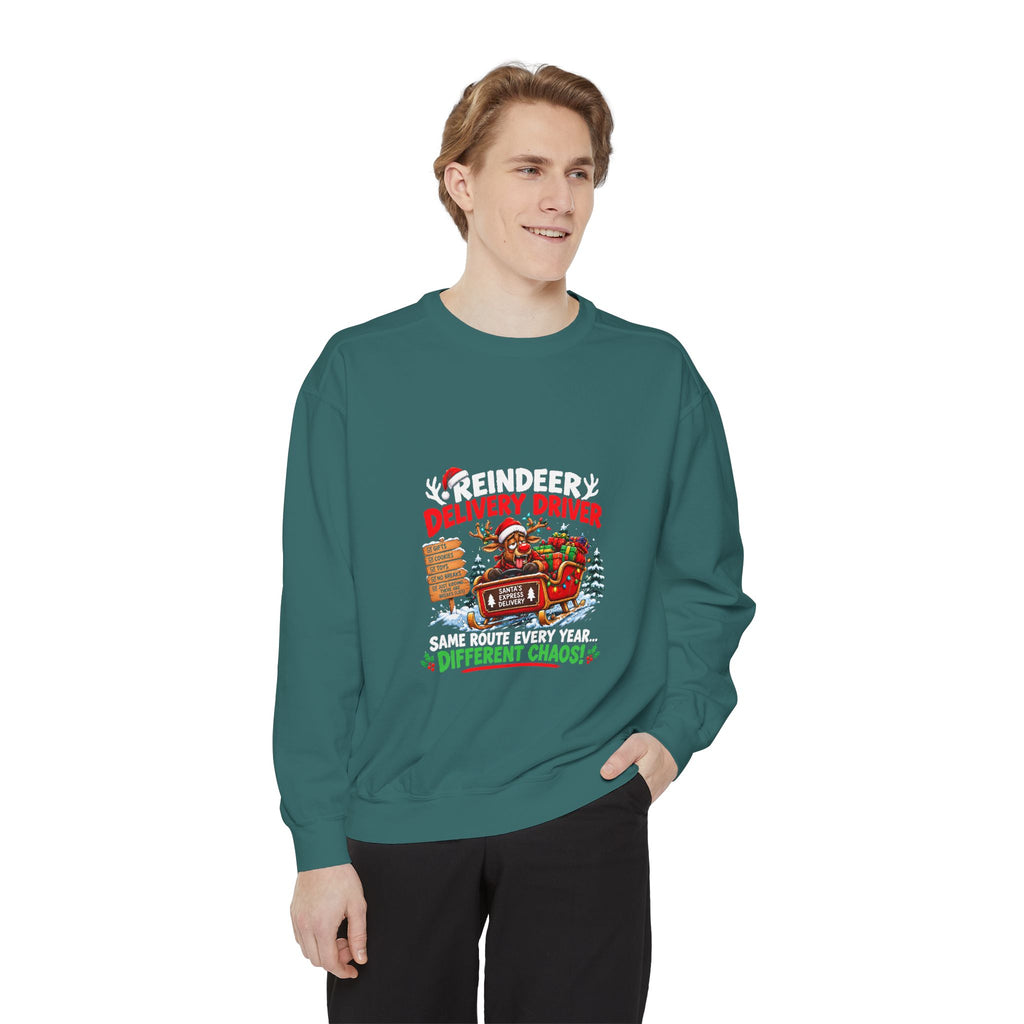 Reindeer Delivery Driver Christmas Sweatshirt