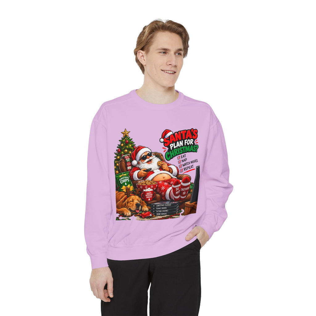 Santa’s Plan for Christmas Graphic Sweatshirt