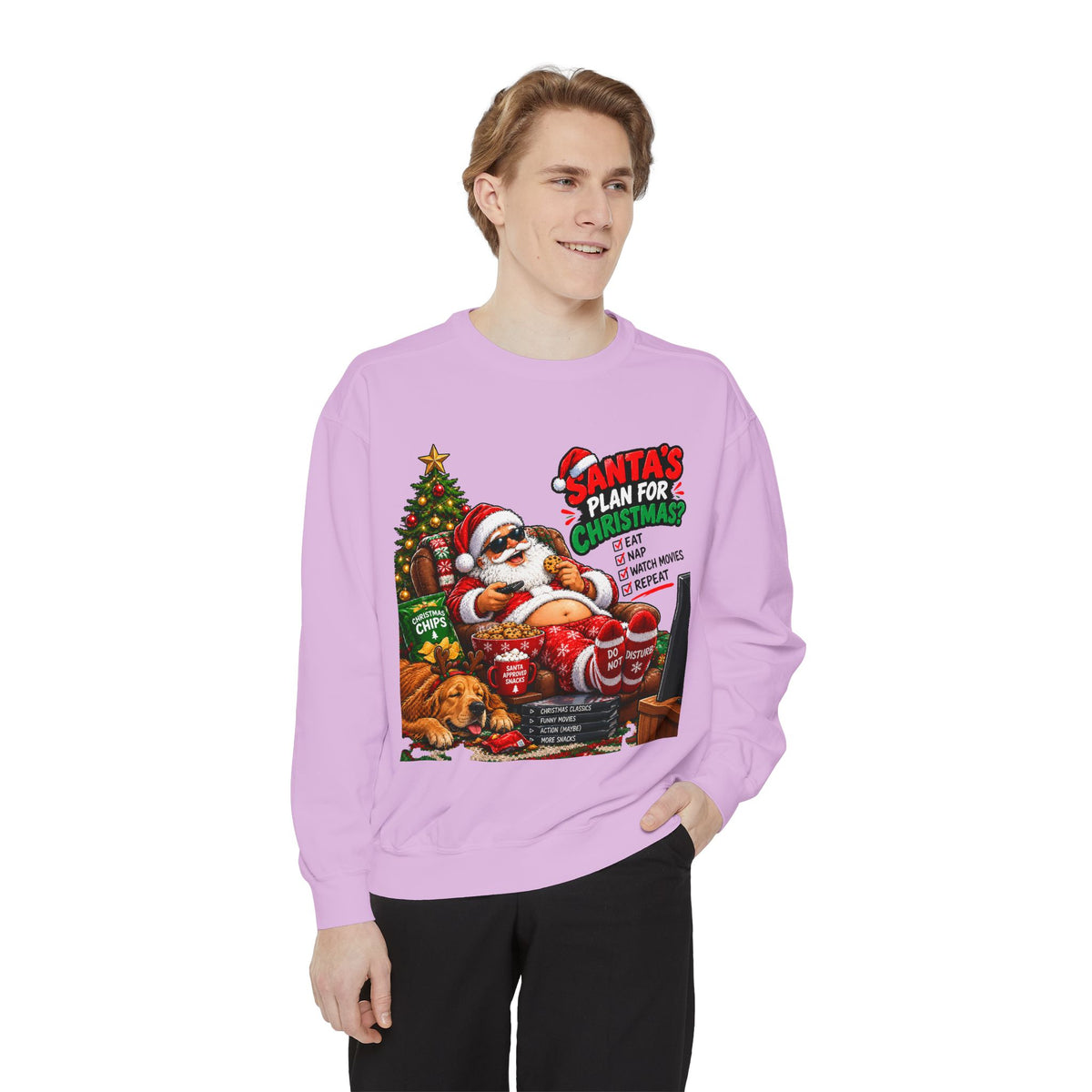 Santa’s Plan for Christmas Graphic Sweatshirt