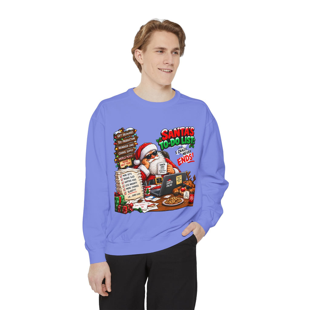 Santa’s To-Do List Christmas Sweatshirt