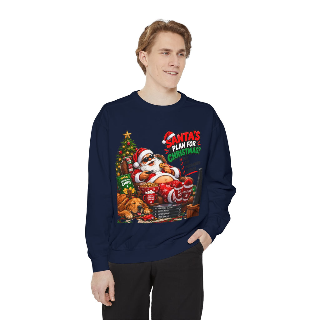 Santa’s Plan for Christmas Graphic Sweatshirt