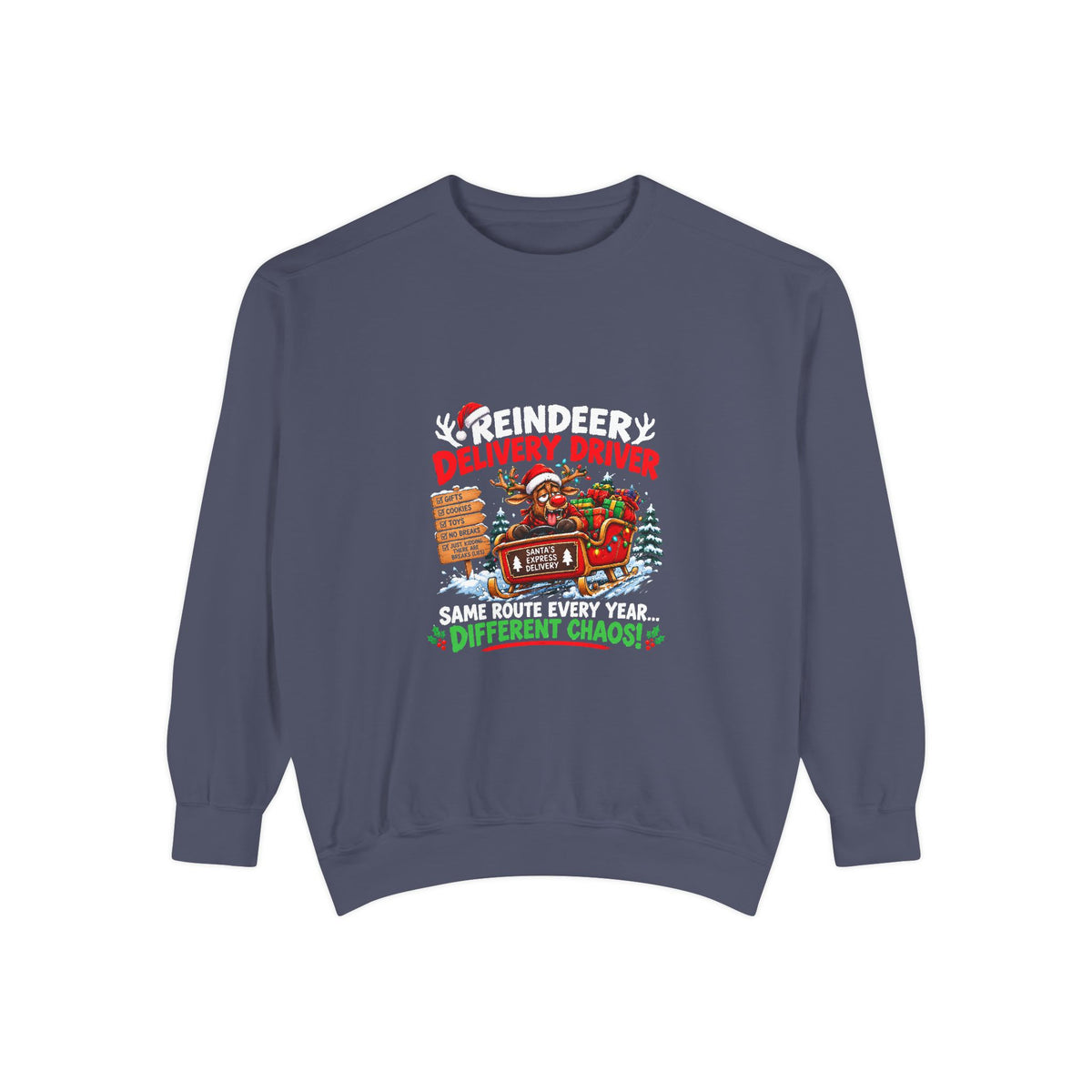 Reindeer Delivery Driver Christmas Sweatshirt