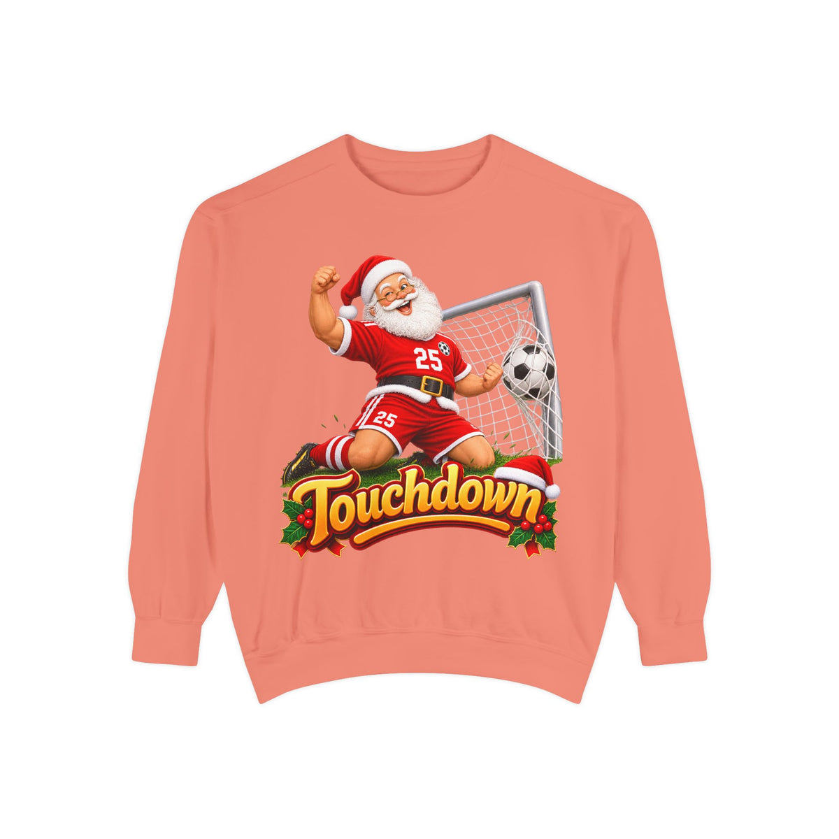 Christmas Santa Touchdown Football Sweatshirt