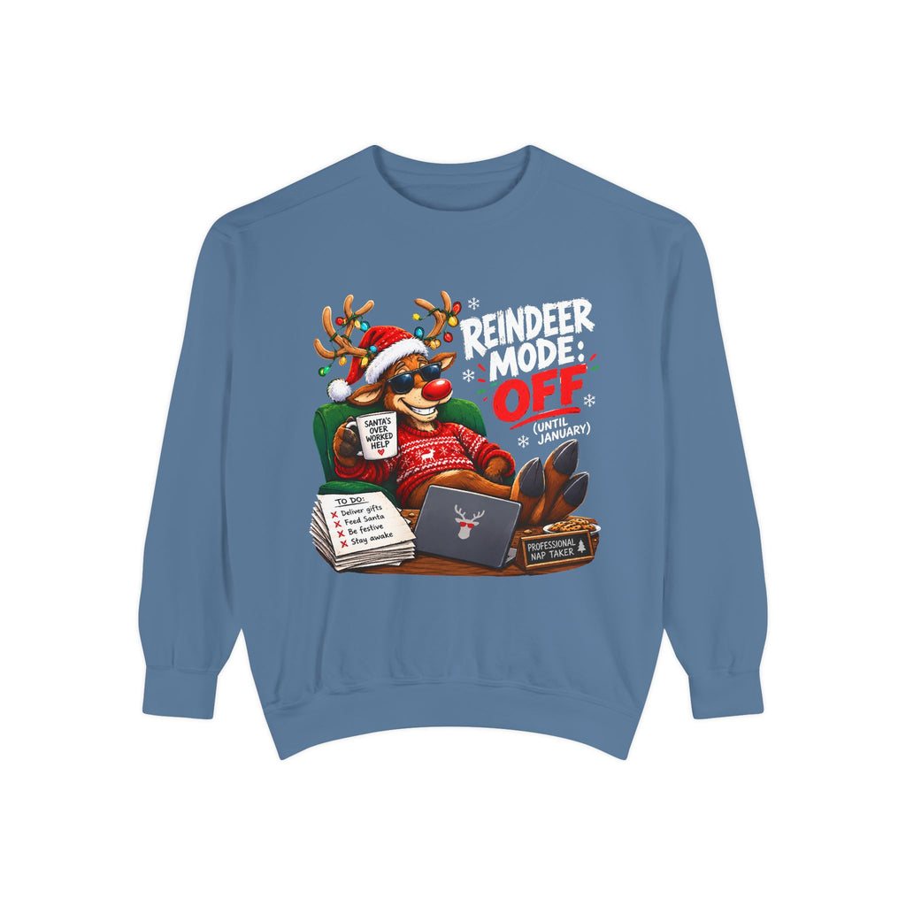 Christmas Reindeer OFF Holiday Sweatshirt