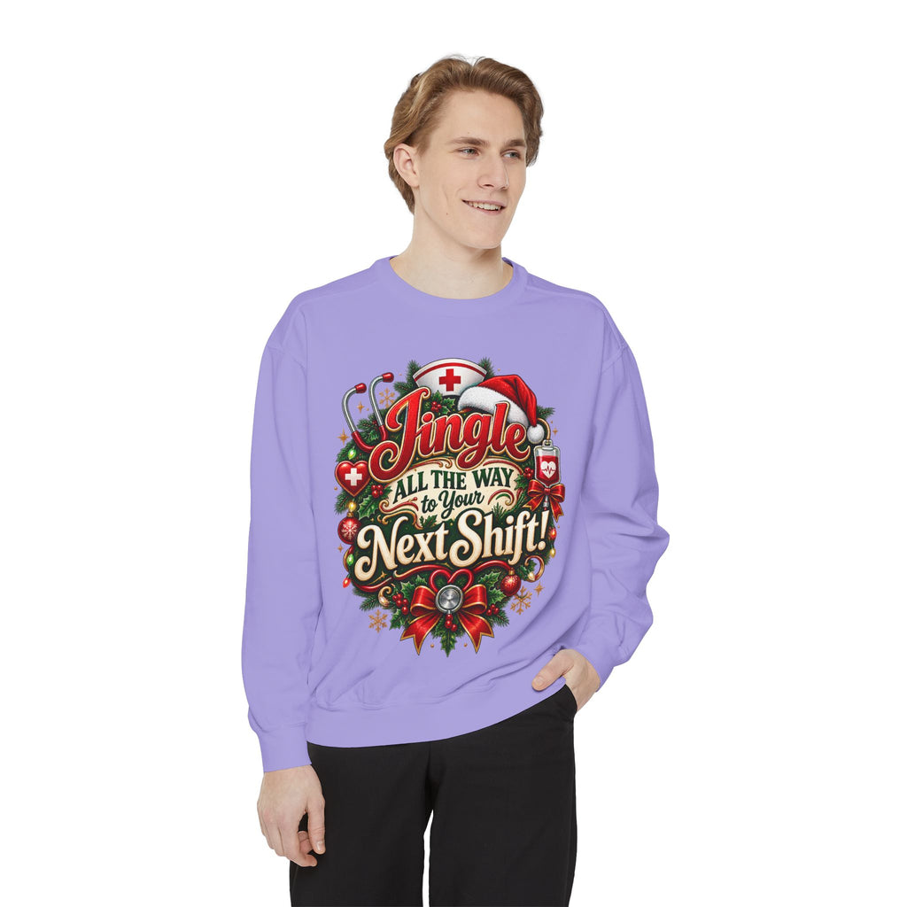 Jingle All the Way to the Next Shift Christmas Sweatshirt