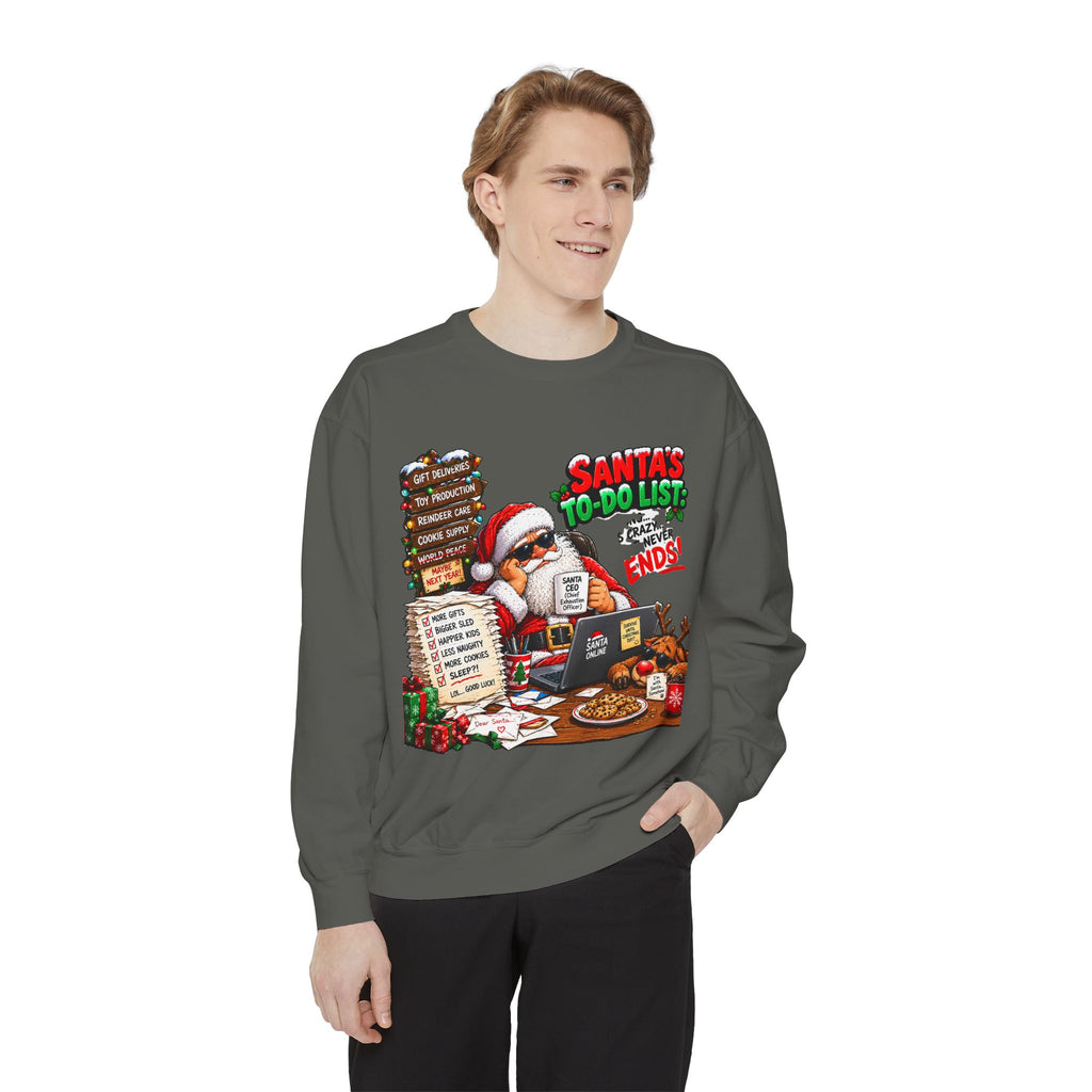 Santa’s To-Do List Christmas Sweatshirt