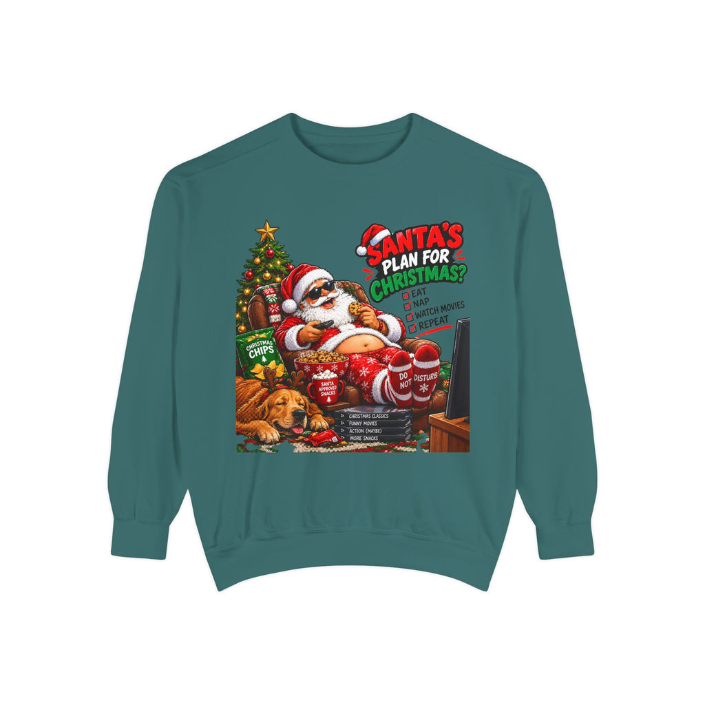 Santa’s Plan for Christmas Graphic Sweatshirt